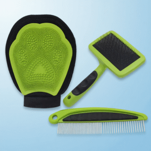 3-Piece Pet Massage & Grooming Glove Set