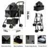 Folding 2-in-1 Pet Dog Cart