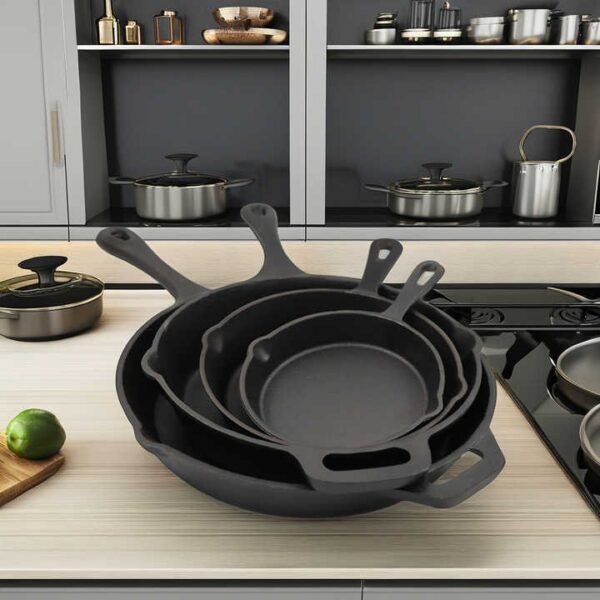 Modern Cast Iron Nonstick Fry Pan