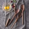 Elegant Wooden Kitchen Utensil Set